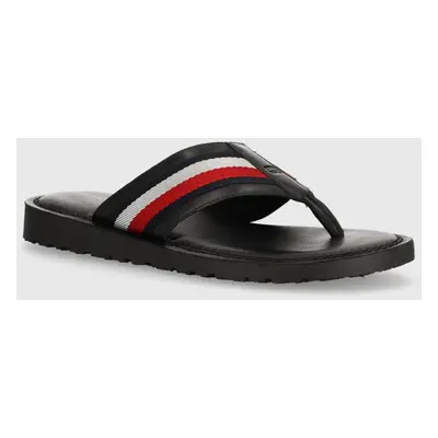 Žabky Tommy Hilfiger CORE TOE POST SANDAL pánské, černá barva, FM0FM05011