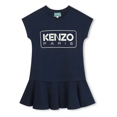 Dětské bavlněné šaty Kenzo Kids mini