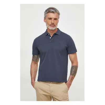 Bavlněné polo tričko Pepe Jeans NEW OLIVER GD tmavomodrá barva, PM542099