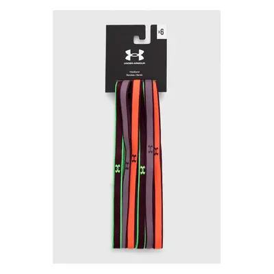 Čelenky Under Armour 6-pack vínová barva, 1286016