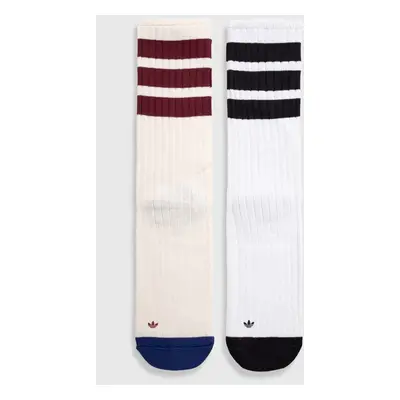 Ponožky adidas Originals 2-pack bílá barva, IB9170