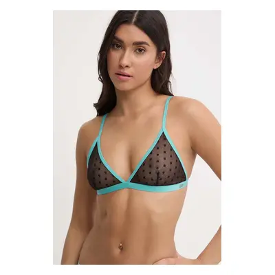 Podprsenka Pepe Jeans DOT MESH BRA B černá barva, PLU11025