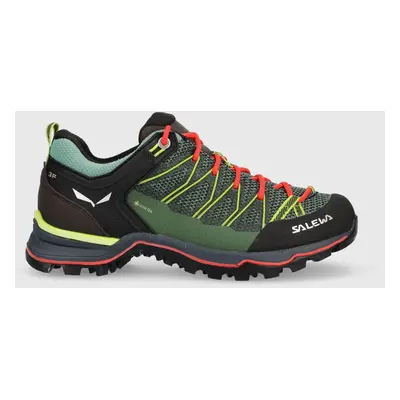 Boty Salewa MTN TRAINER LITE GTX dámské, zelená barva, 00-0000061362