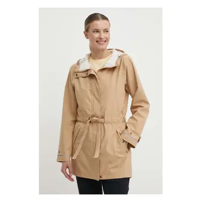 Parka Columbia Here and There dámská, béžová barva, přechodná, 2034763