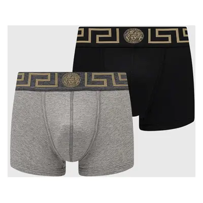 Boxerky Versace 2-pack pánské, černá barva, AU10181 A232741