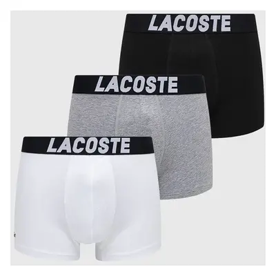 Boxerky Lacoste (3-pak) pánské, černá barva