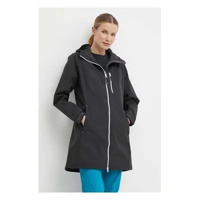 Bunda Helly Hansen dámská, černá barva, přechodná, 55964