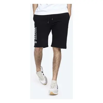 Kraťasy Alpha Industries Basic pánské, černá barva, 116364FP.530-black