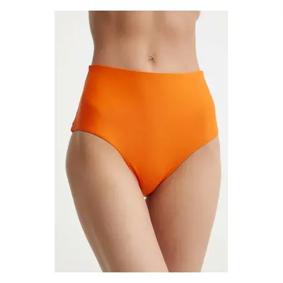 Plavkové kalhotky Picture High Waist Bottoms oranžová barva, SWI010