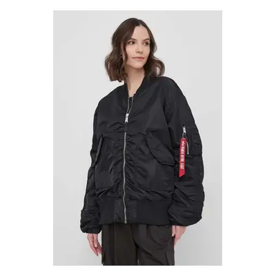 Bomber bunda Alpha Industries CWU MA-1 Bomber NC Wmn černá barva, přechodná