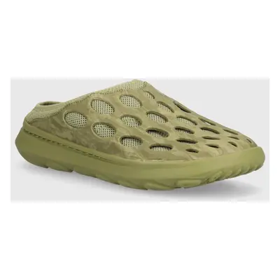 Pantofle Merrell HYDRO MULE SE pánské, zelená barva, J006163