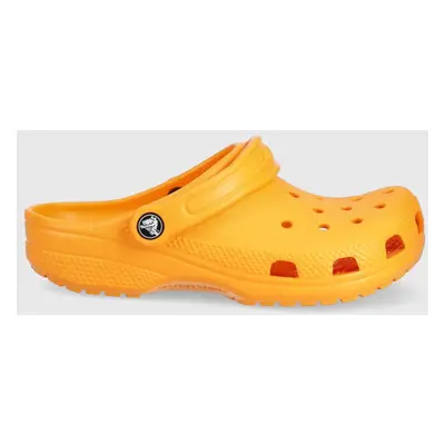 Pantofle Crocs oranžová barva