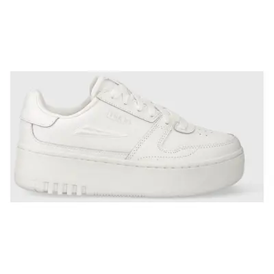 Kožené sneakers boty Fila FXVENTUNO bílá barva, FFW0348