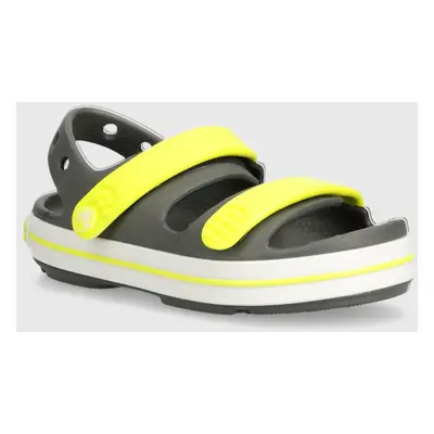 Dětské sandály Crocs Crocband Cruiser Sandal šedá barva