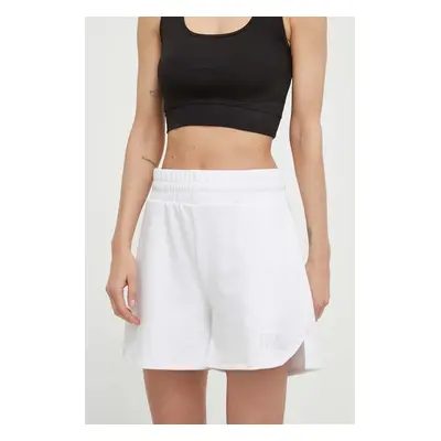 Kraťasy Colmar dámské, bílá barva, hladké, high waist