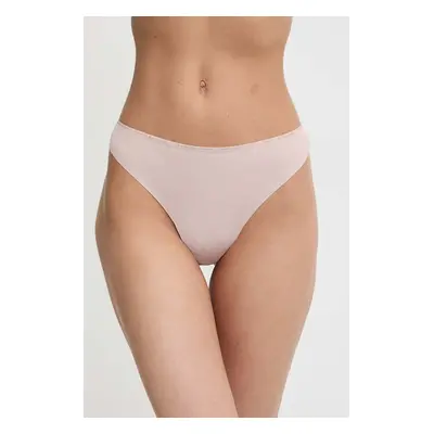 Tanga Tommy Hilfiger béžová barva, UW0UW05214