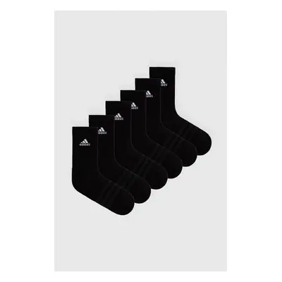 Ponožky adidas C SPW CRW 6P 6-pack černá barva, IC1316