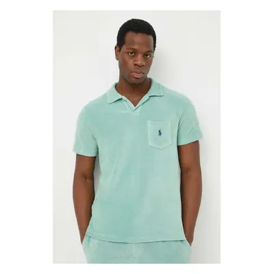 Polo tričko Ralph Lauren zelená barva, 710901044