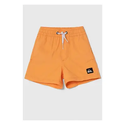 Dětské plavkové šortky Quiksilver SOLID BOY 12 oranžová barva