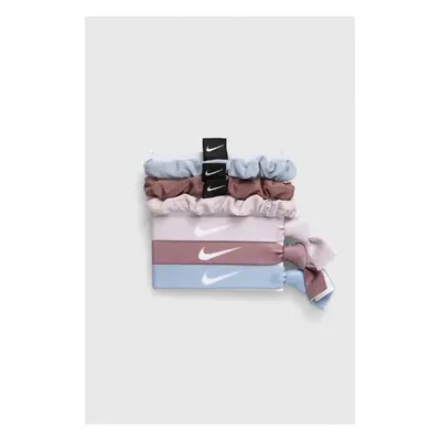 Vlasové gumičky Nike 6-pack béžová barva