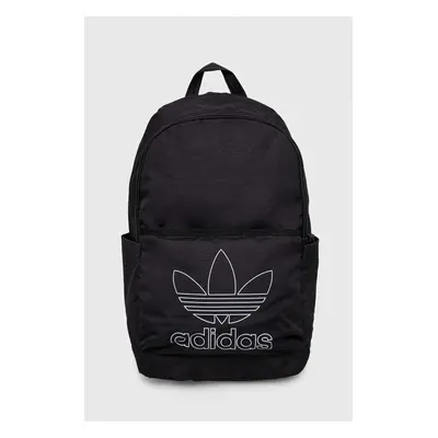 Batoh adidas Originals černá barva, malý, s potiskem, IT7602