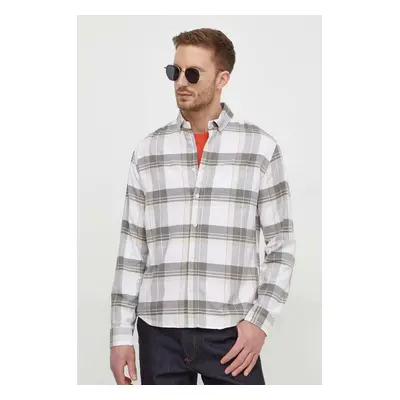 Bavlněná košile Pepe Jeans PERRY bílá barva, regular, s límečkem button-down, PM308281