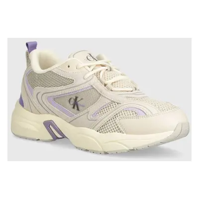 Sneakers boty Calvin Klein Jeans YW0YW00891 RETRO TENNIS SU-MESH W bílá barva, YW0YW00891