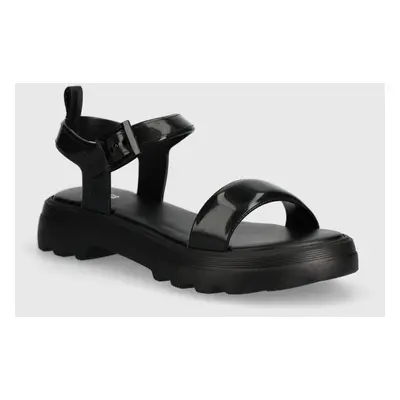 Sandály Melissa TOWN SANDAL AD dámské, černá barva, na platformě, M.35803.AV531