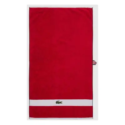 Bavlněný ručník Lacoste L Casual Rouge 55 x 100 cm