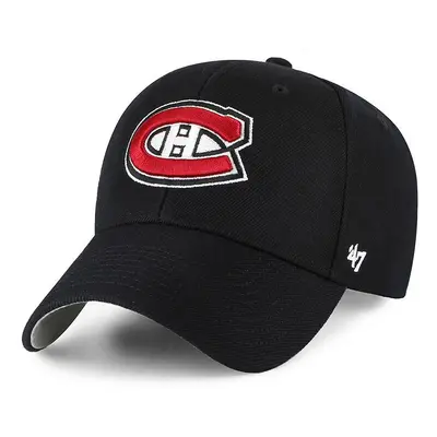 Čepice 47brand NHL Montreal Canadiens černá barva, s aplikací, H-MVP10WBV-BKD