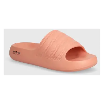 Pantofle adidas Originals ADILETTE AYOON W dámské, růžová barva, na platformě, IE5622