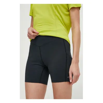 Sportovní šortky Montane Ineo Lite dámské, černá barva, hladké, high waist, FINLS17