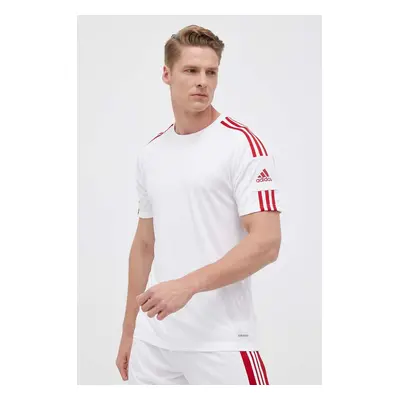 Tréninkové tričko adidas Performance Squadra 21 bílá barva, s aplikací, GN5725