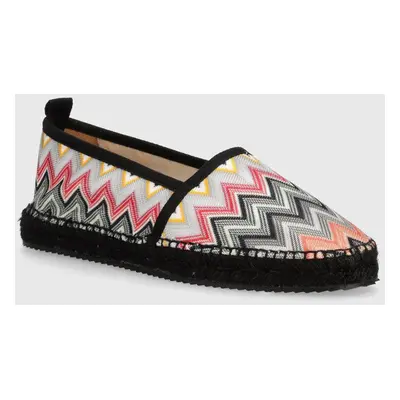 Espadrilky Missoni Elle černá barva, M26_001