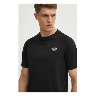 Bavlněné tričko Hummel hmlLGC KAI REGULAR HEAVY T-SHIRT černá barva, s aplikací, 223989