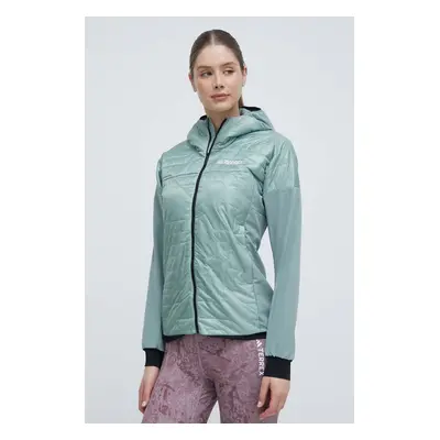 Sportovní bunda adidas TERREX Xperior Varilite Hybrid PrimaLoft zelená barva, IP1469