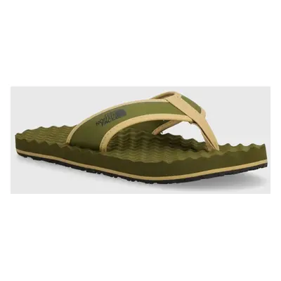 Žabky The North Face BASE CAMP FLIP-FLOP II pánské, zelená barva, NF0A47AA3I01