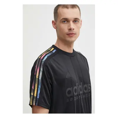 Tričko adidas TIRO černá barva, s potiskem, IP3786