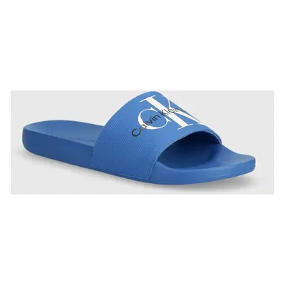 Pantofle Calvin Klein Jeans SLIDE MONOGRAM CO pánské, YM0YM00061