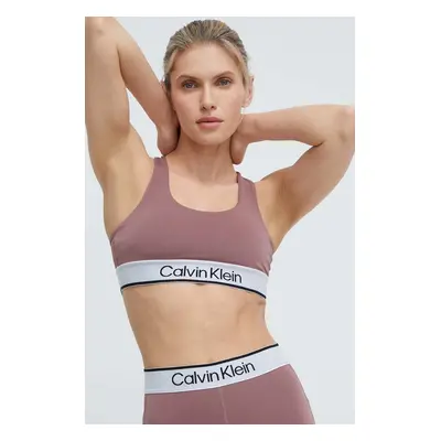 Sportovní podprsenka Calvin Klein Performance růžová barva