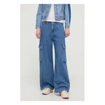 Džíny Levi's BAGGY CARGO DENIM dámské