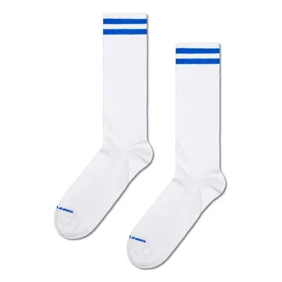 Ponožky Happy Socks Solid Sneaker Thin Crew bílá barva