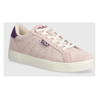 Semišové sneakers boty Fila LUSSO růžová barva, FFW0393