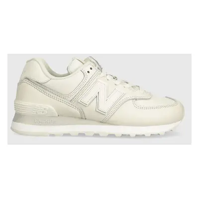 Sneakers boty New Balance WL574IR2 béžová barva