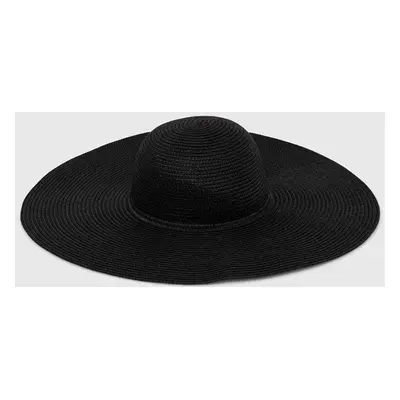 Klobouk Guess FEDORA černá barva, AW9499 COT01