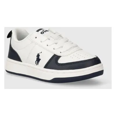 Dětské sneakers boty Polo Ralph Lauren bílá barva