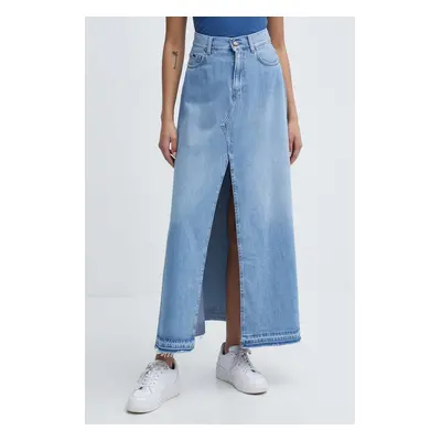 Džínová sukně Pepe Jeans MAXI SKIRT HW SKY REG maxi, áčková, PL901130R