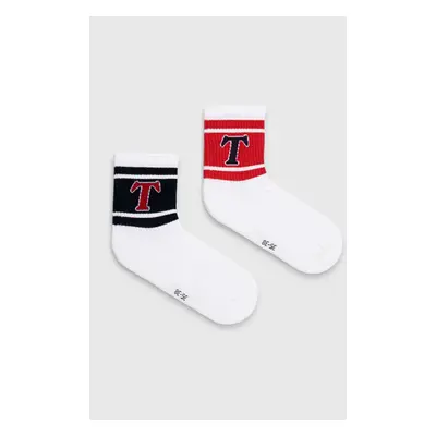 Ponožky Tommy Jeans 2-pack červená barva, 701228093