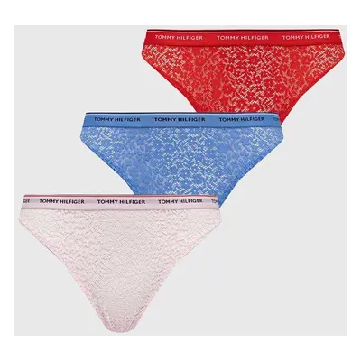 Tanga Tommy Hilfiger 3-pack červená barva, UW0UW04896