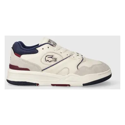 Kožené sneakers boty Lacoste LINESHOT 223 3 SMA béžová barva, 46SMA0088